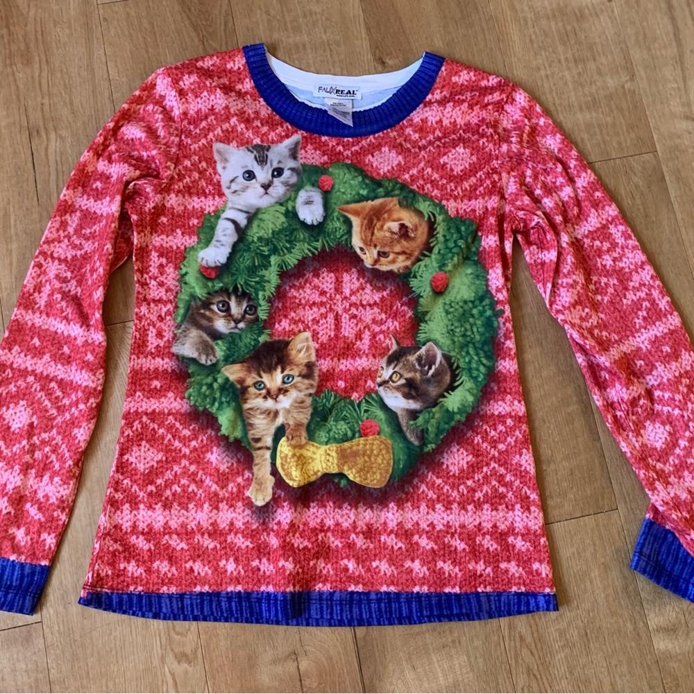 Faux Real Cat Dolls Kill Sweater Size Large